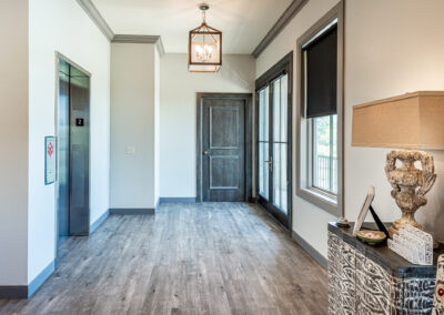 This interior hallway at the office building for the Butterfield Foundation in OKC was remodeled by commercial contractors.