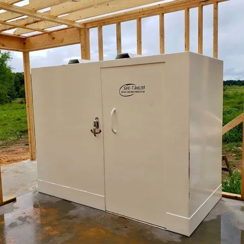 indoor-new-construction-480w Storm shelters are reinforced structures designed to protect people from tornadoes, hurricanes, and severe weather hazards.