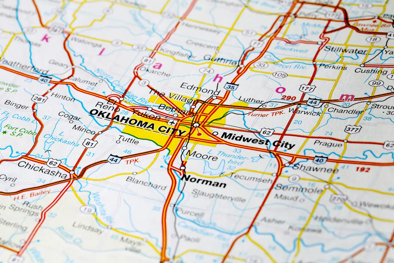oklahoma city map Tornado shelters can hold from 5-100 people, depending on how they are built so make sure you get one that can hold everyone.