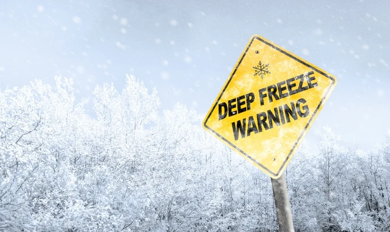 Winter conditions in Oklahoma highlighting why cold months are ideal for installing a Safe-T-Shelter® above-ground storm shelter before tornado season